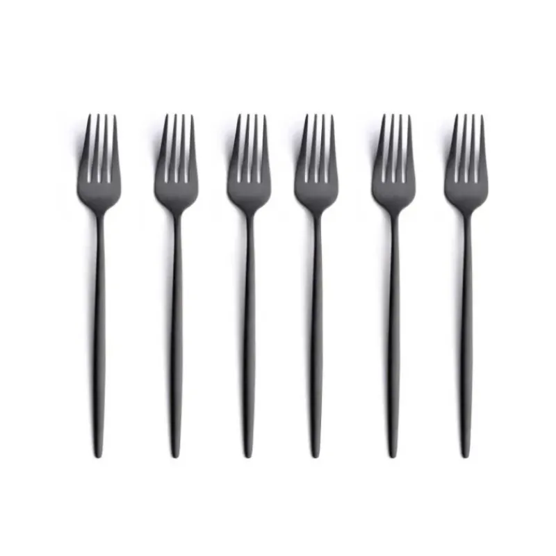 COMAS Ménagère 24 pièces Mart Vintage Noir 18% 2,5 mm* Couverts