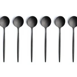 COMAS Ménagère 24 pièces Mart Vintage Noir 18% 2,5 mm* Couverts