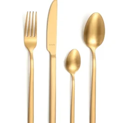 AMEFA Ménagère 16 pièces SQUARE Doré Inox 2.8 mm* Couverts