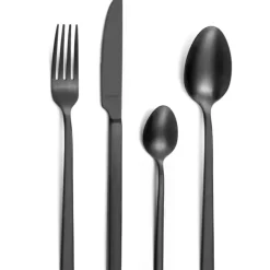 AMEFA Ménagère 16 pièces SQUARE Noir Inox 2.8 mm* Couverts