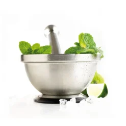 MASTRAD Mortier et Pilon en inox* Pilon Et Casse-noix