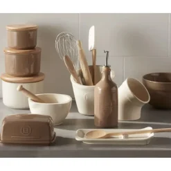 EMILE HENRY Mortier Pilon Céramique Argile Ø 14 cm* Pilon Et Casse-noix