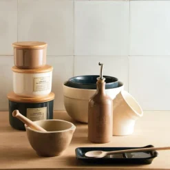 EMILE HENRY Mortier Pilon Céramique Fusain Ø 14 cm* Pilon Et Casse-noix