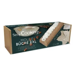 SCRAPCOOKING Moule à Bûche de Noël XXL Inox 45 cm* Moules À Gâteaux