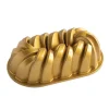 NORDIC WARE Moule à Cake Torsadé Gold* Moule Anti-adhésif|Moules À Gâteaux