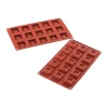 MALLARD FERRIERE Moule 15 Carrés avec Bords en Silicone* Moule Silicone