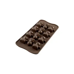 EASY CHOC Moule à Chocolat 12 Bonshommes - Silicone Spécial Chocolat* Moules À Chocolat|Moule Silicone