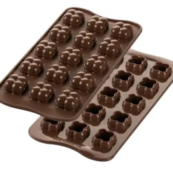 EASY CHOC Moule à Chocolat 15 Choco Game - Silicone Spécial Chocolat* Moules À Chocolat|Moule Silicone