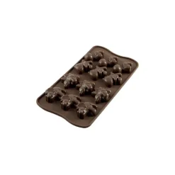 EASY CHOC Moule à Chocolat 12 Dinosaures - Silicone Spécial Chocolat* Moules À Chocolat|Moule Silicone