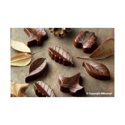 EASY CHOC Moule à Chocolat 8 Feuilles - Silicone Spécial Chocolat* Moules À Chocolat|Moule Silicone