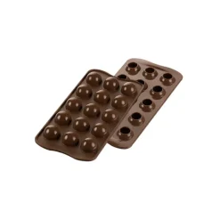 EASY CHOC Moule à Chocolat 15 Truffes - Silicone Spécial Chocolat* Moules À Chocolat|Moule Silicone
