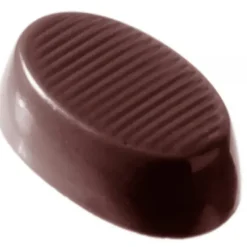 CHOCOLATE WORLD Moule à chocolat Ovales Striés (x32)* Moules À Chocolat