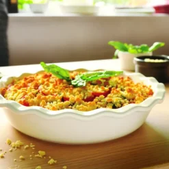 EMILE HENRY Moule à Clafoutis en Céramique Ø 26 cm Farine* Plat De Cuisson|Moules À Gâteaux