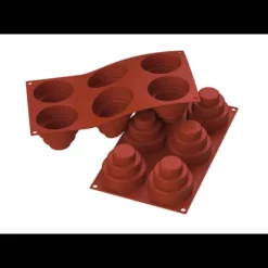 MALLARD FERRIERE Moule 6 Dômes à Etages en silicone* Moule Silicone|Moules À Gâteaux