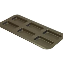 GOBEL Moule à Financier 6 empreintes 9,8 x 4,8 cm Anti-adhérent* Moule Anti-adhésif|Moules À Gâteaux