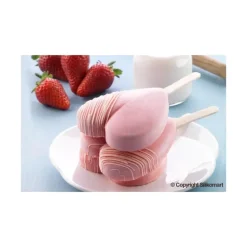 SILIKOMART Moule à Glace Silicone 2 Mini Coeur avec bâtonnets* Moule Silicone