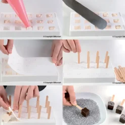 SILIKOMART Moule à glace silicone 30 mini Cubes avec bâtonnets* Moule Silicone