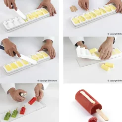 SILIKOMART Moule à glace silicone 16 mini Chic avec bâtonnets* Moule Silicone