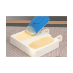 SILIKOMART Moule à Glace Silicone 2 x 2 Esquimaux 90 ml avec bâtonnets* Moule Silicone