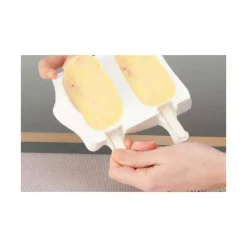 SILIKOMART Moule à Glace Silicone 2 x 2 Esquimaux 90 ml avec bâtonnets* Moule Silicone