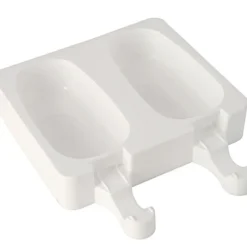 SILIKOMART Moule à Glace Silicone 2 x 2 Esquimaux 90 ml avec bâtonnets* Moule Silicone