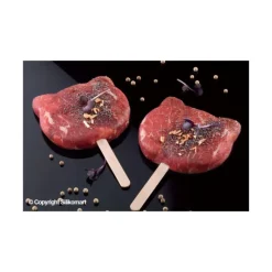 SILIKOMART Moule à glace silicone Chat 8 empreintes avec bâtonnets* Moule Silicone