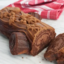 NORDIC WARE Moule à Gâteau Bûche de Noël Silver* Moule Anti-adhésif|Moules À Gâteaux