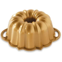 NORDIC WARE Moule à Gâteau Bundt Anniversaire Gold 1,5 L* Moule Anti-adhésif|Moules À Gâteaux