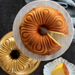 NORDIC WARE Moule à Gâteau Bundt Chiffon Royal Gold* Moule Anti-adhésif|Moules À Gâteaux