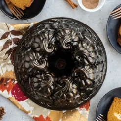 NORDIC WARE Moule à Gâteau Bundt Citrouille Bronze* Moule Anti-adhésif|Moules À Gâteaux