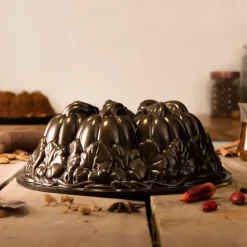 NORDIC WARE Moule à Gâteau Bundt Citrouille Bronze* Moule Anti-adhésif|Moules À Gâteaux