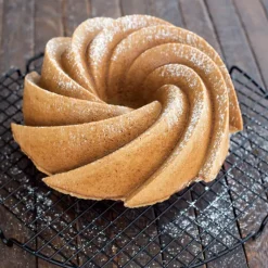 NORDIC WARE Moule à Gâteau Bundt Héritage 2,5 L Gold* Moule Anti-adhésif|Moules À Gâteaux