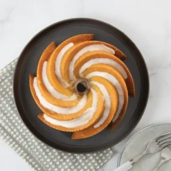 NORDIC WARE Moule à Gâteau Bundt Héritage 1,5 L Gold* Moule Anti-adhésif|Moules À Gâteaux