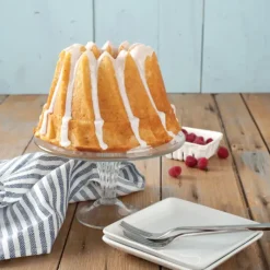 NORDIC WARE Moule à Gâteau Bundt Kougelhopf Silver* Moule Anti-adhésif|Moules À Gâteaux