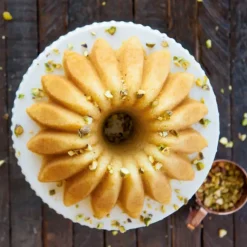 NORDIC WARE Moule à Gâteau Bundt Lotus Gold* Moule Anti-adhésif|Moules À Gâteaux