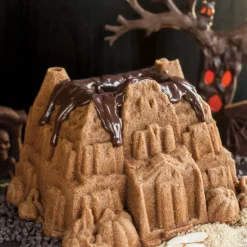 NORDIC WARE Moule à Gâteau Bundt Maison Hantée Bronze* Moule Anti-adhésif|Moules À Gâteaux