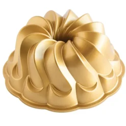 NORDIC WARE Moule à Gâteau Bundt Pirouette Gold* Moule Anti-adhésif|Moules À Gâteaux