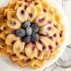 NORDIC WARE Moule à Gâteau Bundt Pétales de Fleur Toffee* Moule Anti-adhésif|Moules À Gâteaux