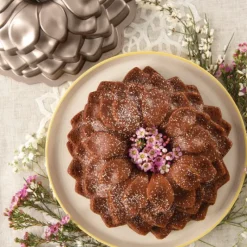 NORDIC WARE Moule à Gâteau Bundt Pétales de Fleur Toffee* Moule Anti-adhésif|Moules À Gâteaux