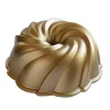 NORDIC WARE Moule à Gâteau Bundt Tourbillon Gold* Moule Anti-adhésif|Moules À Gâteaux