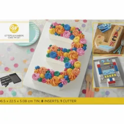WILTON Moule à Gâteau Number Cake et Letter Cake* Cercle À Patisserie|Emporte Pièce - Découpoir Pâtisserie