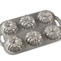 NORDIC WARE Moule à Gâteaux Couronnes de Noël (x6) Silver* Moule Anti-adhésif|Moules À Gâteaux