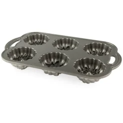 NORDIC WARE Moule à Gâteaux Couronnes de Noël (x6) Silver* Moule Anti-adhésif|Moules À Gâteaux