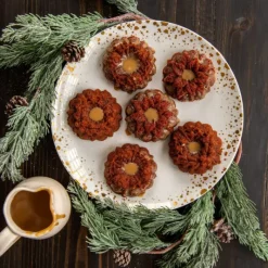 NORDIC WARE Moule à Gâteaux Couronnes de Noël (x6) Silver* Moule Anti-adhésif|Moules À Gâteaux