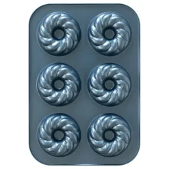 NORDIC WARE Moule à Gâteaux Donuts Torsadés (x6) Pro Cast* Moule Anti-adhésif|Moules À Gâteaux
