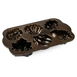 NORDIC WARE Moule à Gâteaux Gourmandises d'Automne (x6) Bronze* Moule Anti-adhésif|Moules À Gâteaux