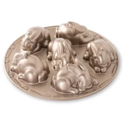NORDIC WARE Moule à Gâteaux Lapins (x6) Toffee* Moule Anti-adhésif|Moules À Gâteaux