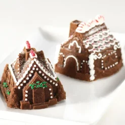 NORDIC WARE Moule à Gâteaux Petites Maisons (x2) Silver* Moule Anti-adhésif|Moules À Gâteaux