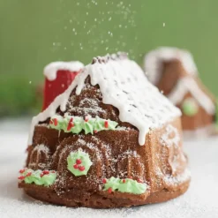 NORDIC WARE Moule à Gâteaux Petites Maisons (x2) Silver* Moule Anti-adhésif|Moules À Gâteaux