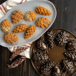 NORDIC WARE Moule à Gâteaux Pommes de Pin (x9) Bronze* Moule Anti-adhésif|Moules À Gâteaux